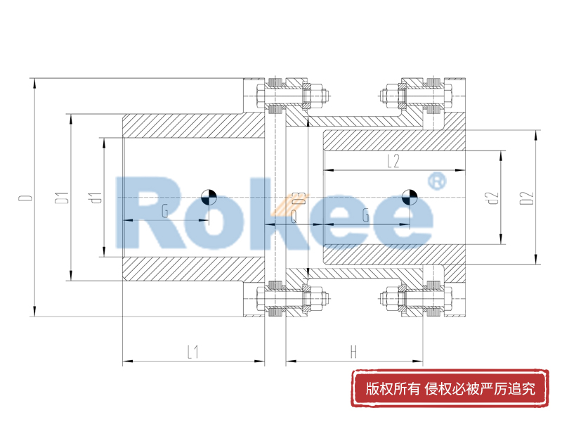 RLAR單軸套反裝膜片聯(lián)軸器