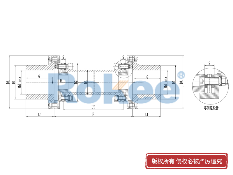 RLAT超長(zhǎng)軸距膜片聯(lián)軸器