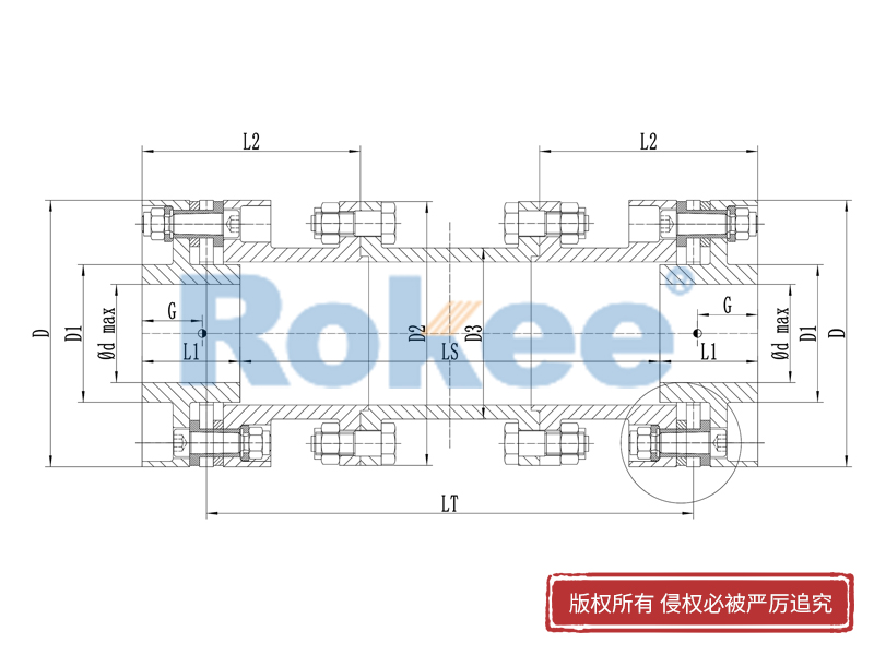 RLHD系列高速膜片聯(lián)軸器