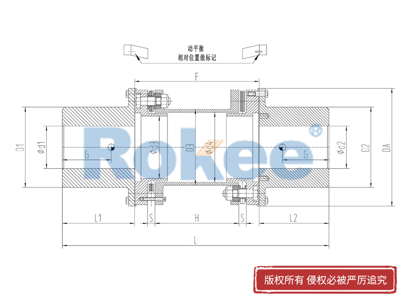 RLQA無法蘭快裝膜片聯軸器