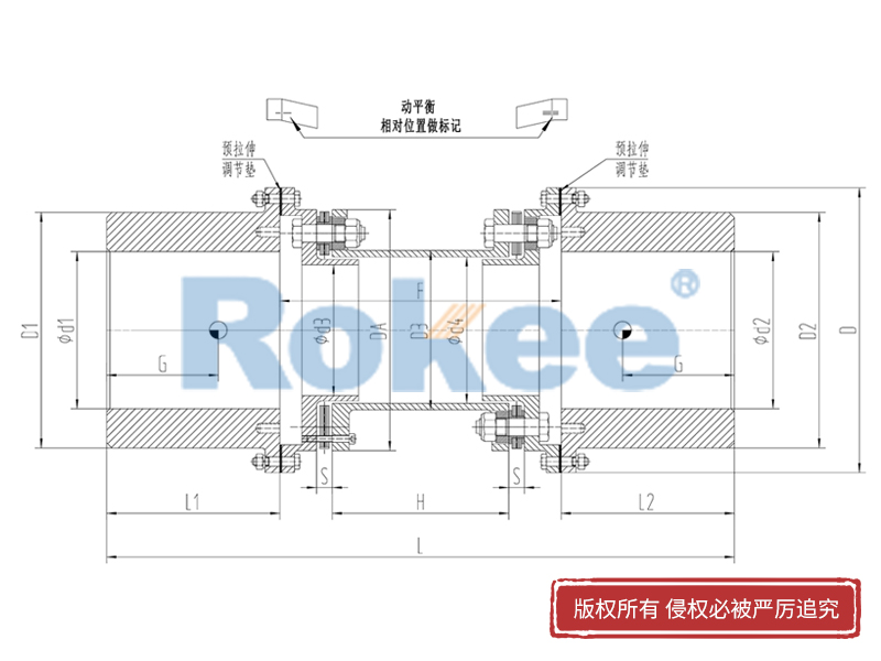 RLQF法蘭式快裝膜片聯(lián)軸器