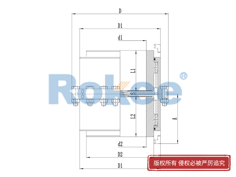 RODV垂直安裝型鼓形齒式聯(lián)軸器