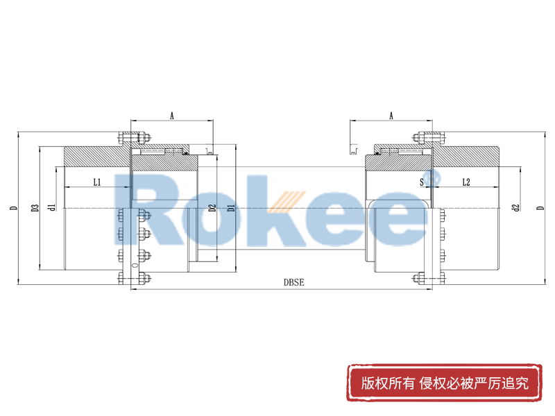 RODX中間接軸型鼓形齒式聯(lián)軸器