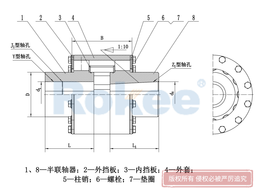 LZD型彈性柱銷齒式聯(lián)軸器