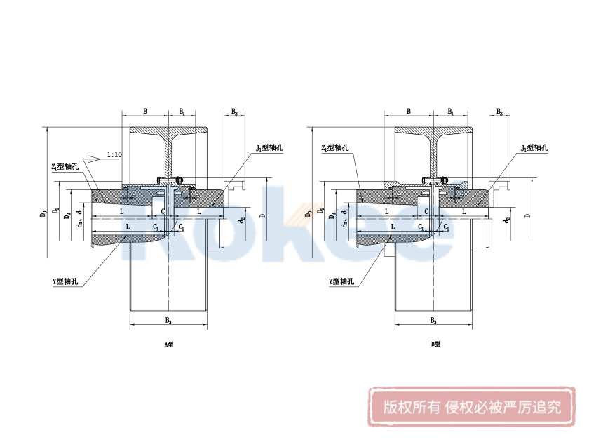 NGCL型帶制動輪鼓型齒式聯(lián)軸器